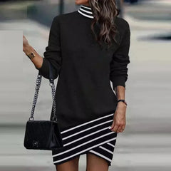 Turtleneck Long Sleeve Dress