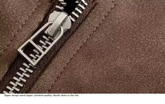 PU Leather Lapel Jacket American Style