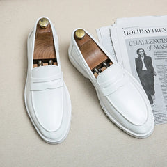 Handmade Soft Leather  Loafers Shoes Shoes Breathable