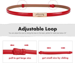 Ceinture en cuir verni