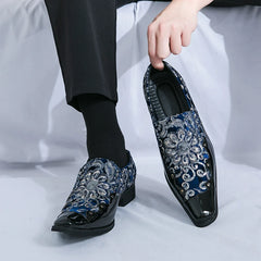 Loafers Fashion Tiger Gold metal Men Flats Shoe