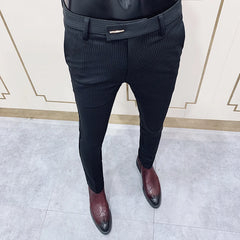 Slim Fit Men Casual Ankle Length Pants S