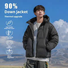 Padded Lightweight Plump Warm Waterproof Hooded down jacket
