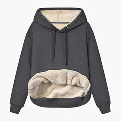 Hooded Plush Coat Fleece Hoodies Sweatshirt Long Sleeve Jacket