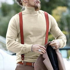 Cotton Half High Neck Base Sweater