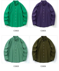 Classic fit fashion 100%Cotton long-sleeve shirt pocket slim fit