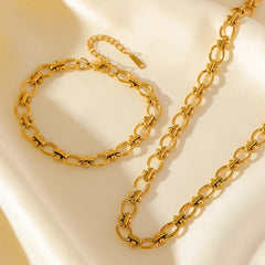 Waterproof Stainless Steel Metal Chain Necklace Bracelet