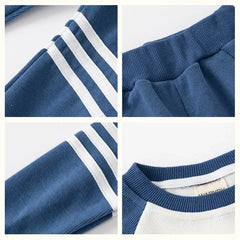 Patchwork Kids Boys Two-Piece Sets Tracksuit Outfits Tops Pants