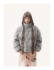 American Vintage Stand Collar Cotton-padded Coat