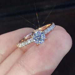 Luxury Style Glass Diamonds Gold-color