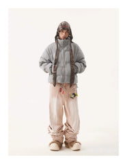 American Vintage Stand Collar Cotton-padded Coat