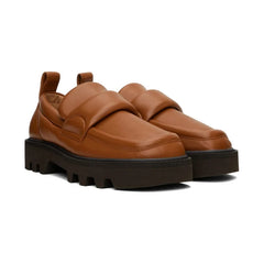 Soft Leather Shoes Thick Soled Round Toe Comfortable Men