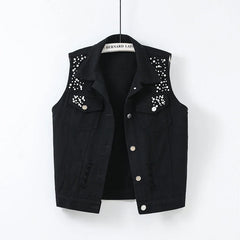 Colorful Denim Vest Women Jeans