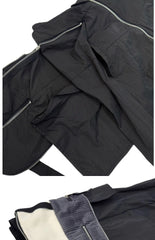 Niche Designer Model Removable Zipper Stitching Paratrooper Pants