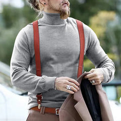 Cotton Half High Neck Base Sweater