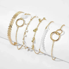 Snake Green Gemstone Metal Bracelet