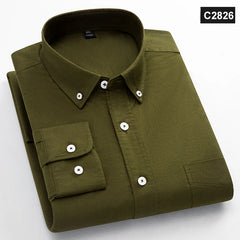 Classic fit fashion 100%Cotton long-sleeve shirt