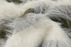 Striped Fleece-lined V-neck Sweater Jacket