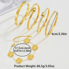 Bracelet en acier et or