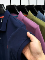 Embroidered Men's Pure Cotton Hot Polo Shirt