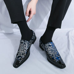 Loafers Fashion Tiger Gold metal Men Flats Shoe