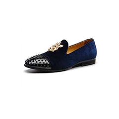 Spike Loafers Flat Footwear Studded Leather Shoes