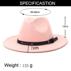 Wide Brimmed Jazz Hat Sombrero Hombre