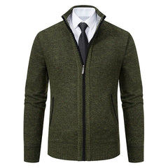 Sweater Jacket  Cold Coat Fleece Zipper Cardigan