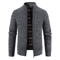 Sweater Jacket  Cold Coat Fleece Zipper Cardigan