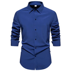 Regular Fit Long Sleeve Shirt Button Up