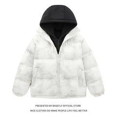 Unisex Hooded Thick Bomber Puffer Soft Jacket