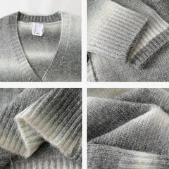 Cardigan V-neck Single Breasted
