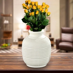 Flower Vase Table Centerpiece Elegant Tabletop Ornament, Decorative Table Vase for Coffee Table TV Cabinet, Home Decoration