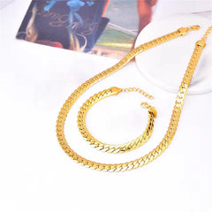Waterproof Stainless Steel Metal Chain Necklace Bracelet