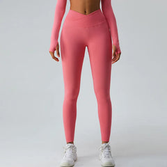 High Waist Cross Yoga Pants for Women