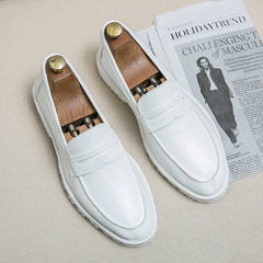 Handmade Soft Leather  Loafers Shoes Shoes Breathable