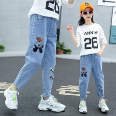 Fashion Jeans Spring Summer and Autumn Soft Casual Boutique Cotton