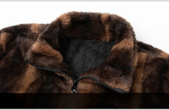 Retro Brown Thicken Warm Coat