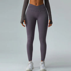 High Waist Cross Yoga Pants for Women