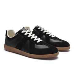 Sneakers unisexe en cuir véritable: chaussures décontractées pour hommes et femmes