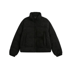 American Vintage Stand Collar Cotton-padded Coat