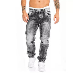 Straight Stretch Slim Jean Denim Trousers Baggy Jeans