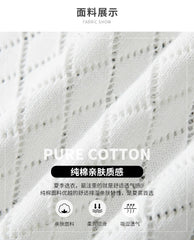 Men Knitwear 100% Cotton Sweater Pullover O-Neck