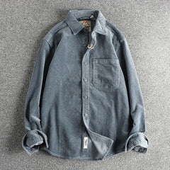 American Khaki Washed Long Sleeve Cotton Shirt