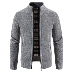 Sweater Jacket  Cold Coat Fleece Zipper Cardigan