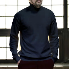 Cotton Half High Neck Base Sweater