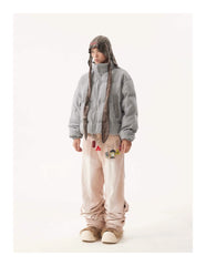 American Vintage Stand Collar Cotton-padded Coat