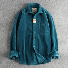 American Khaki Washed Long Sleeve Cotton Shirt