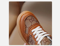 Sports Shoes Students Lace-up Light Sneakers for Girls Versatile Shoes