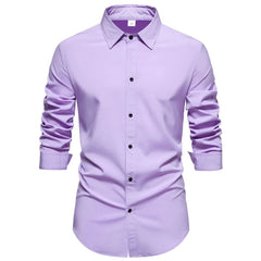 Regular Fit Long Sleeve Shirt Button Up